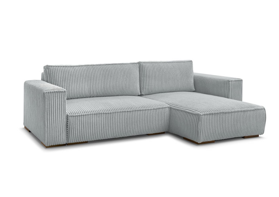 CHELSEA Canapé d'angle réversible Compressé - Gris Clair