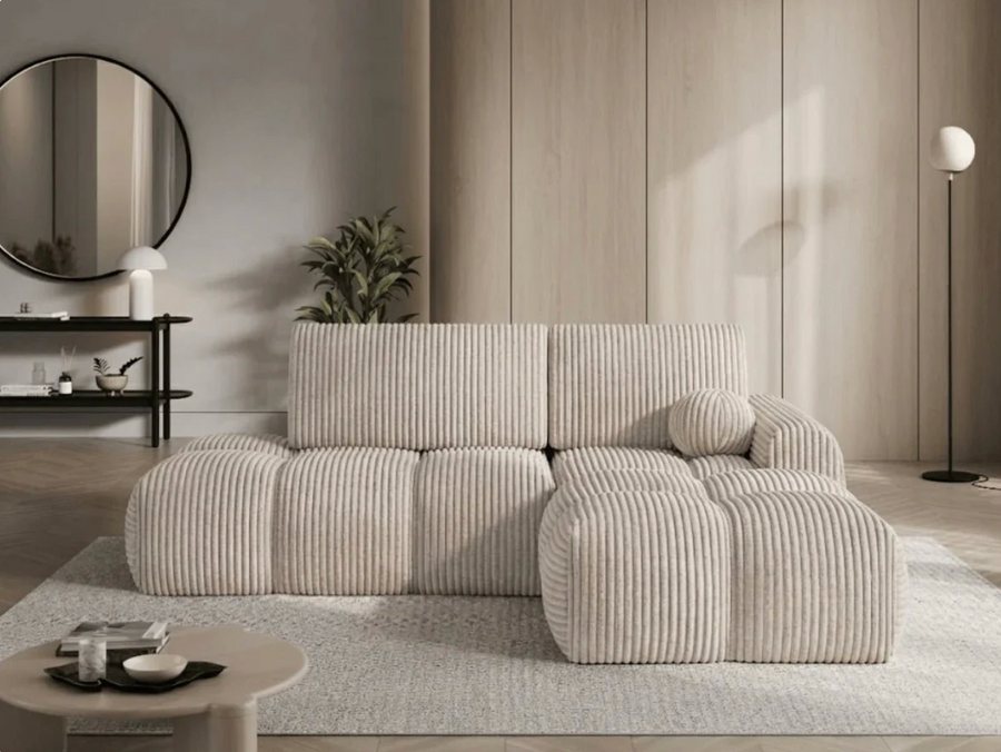 KLÉBER Canapé d'Angle Kléber - Beige