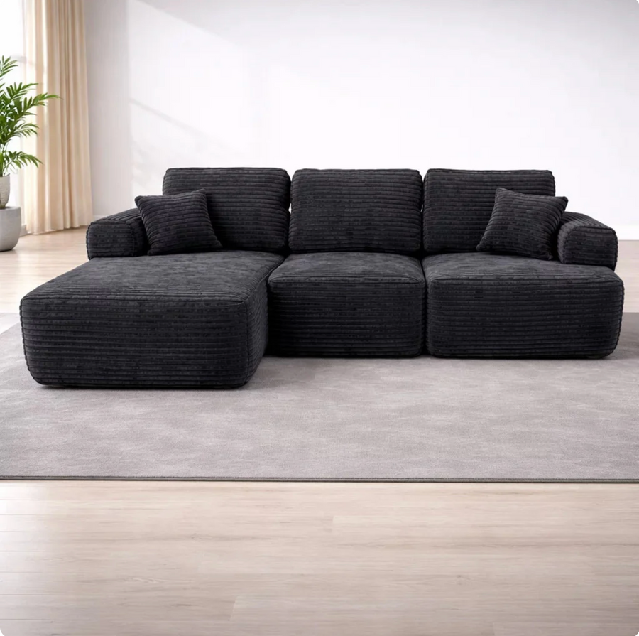 Canapé d'angle compressé 240x150x85cm