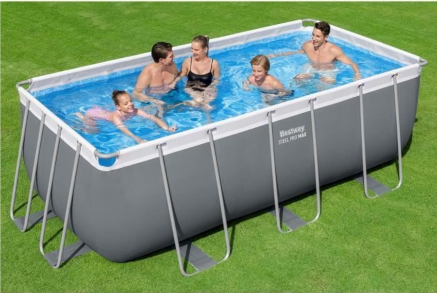 Piscine hors sol tubulaire BESTWAY – Steel Pro Max™ – 412 x 201 x 122 cm – Rectangulaire