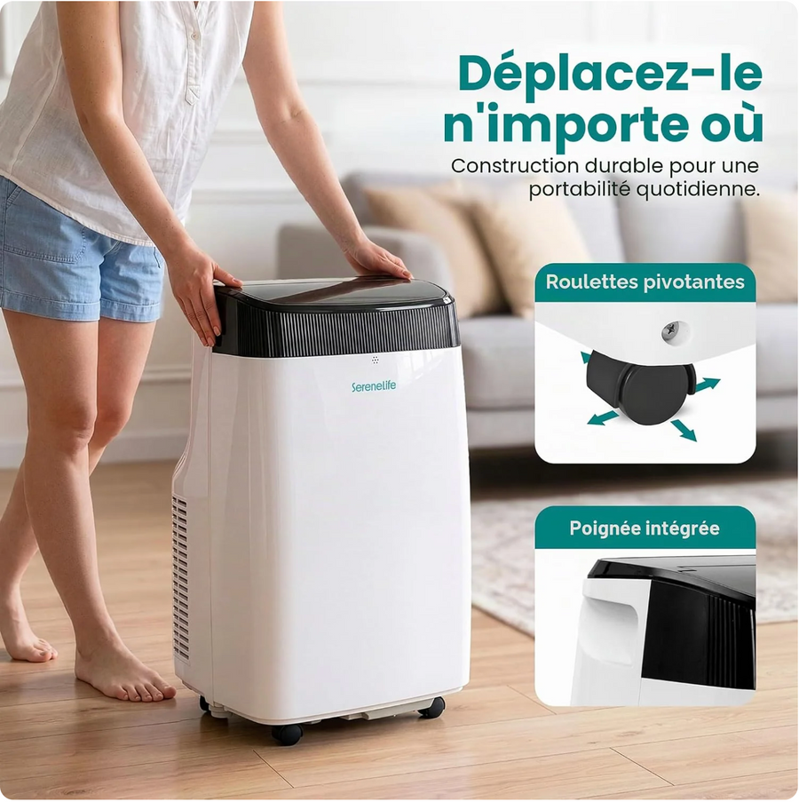 SereneLife Climatiseur Portable 16 000 BTU