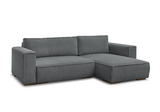 CHELSEA Canapé d'angle réversible Compressé - Gris Foncé