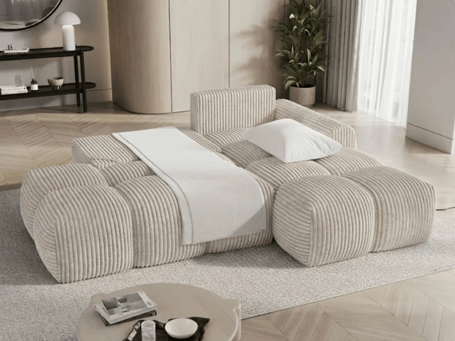 KLÉBER Canapé d'Angle Kléber - Beige