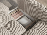 KLÉBER Canapé d'Angle Kléber - Beige