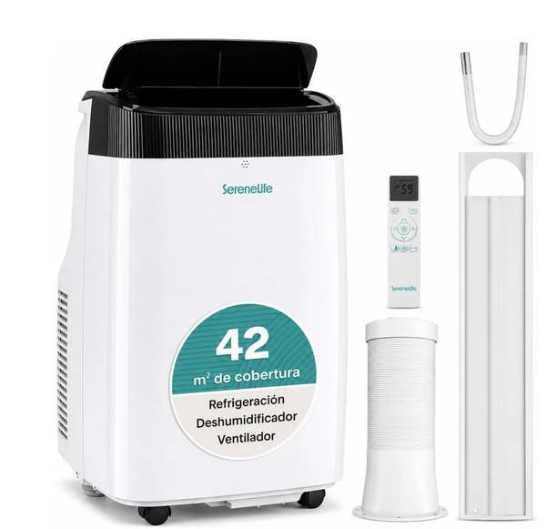 SereneLife Climatiseur Mobile Silencieux 9000 BTU