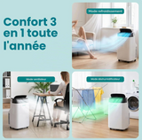 SereneLife Climatiseur Mobile Silencieux 9000 BTU