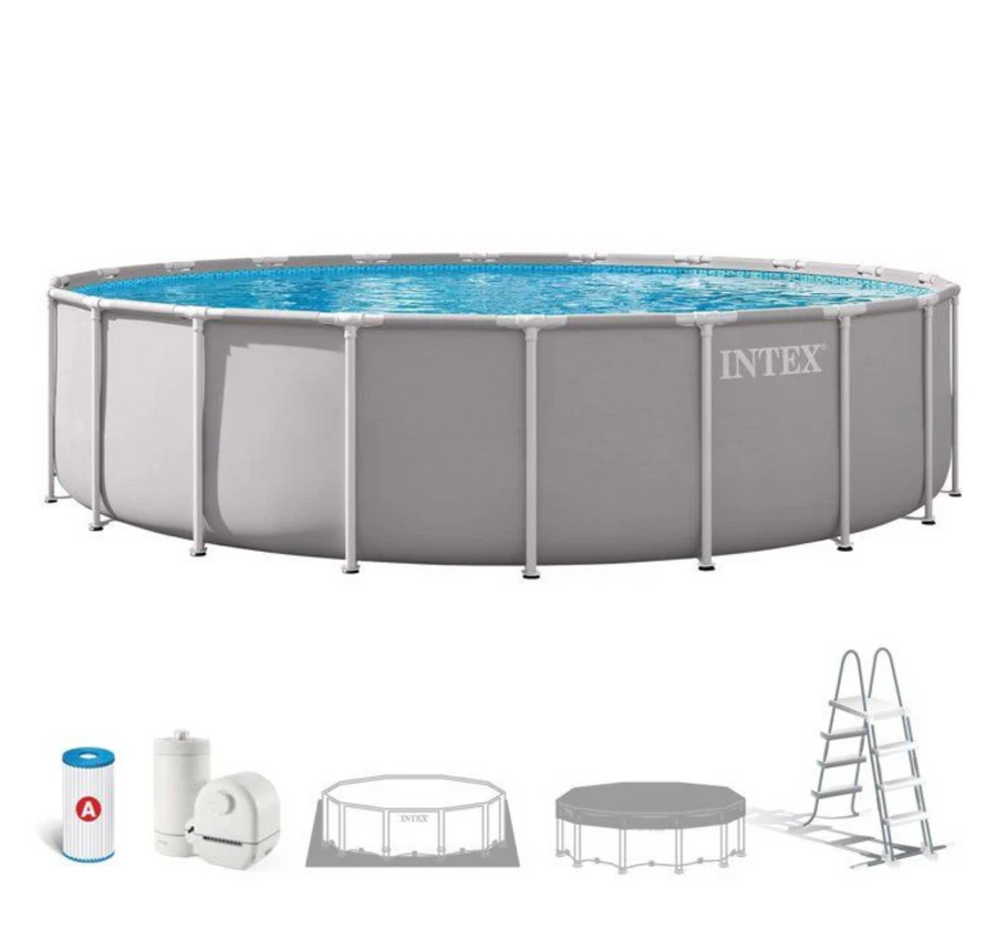 Piscine hors sol tubulaire INTEX – Prism Frame – 610 x 132 cm – Ronde