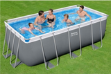 Piscine hors sol tubulaire BESTWAY – Steel Pro Max™ – 412 x 201 x 122 cm – Rectangulaire