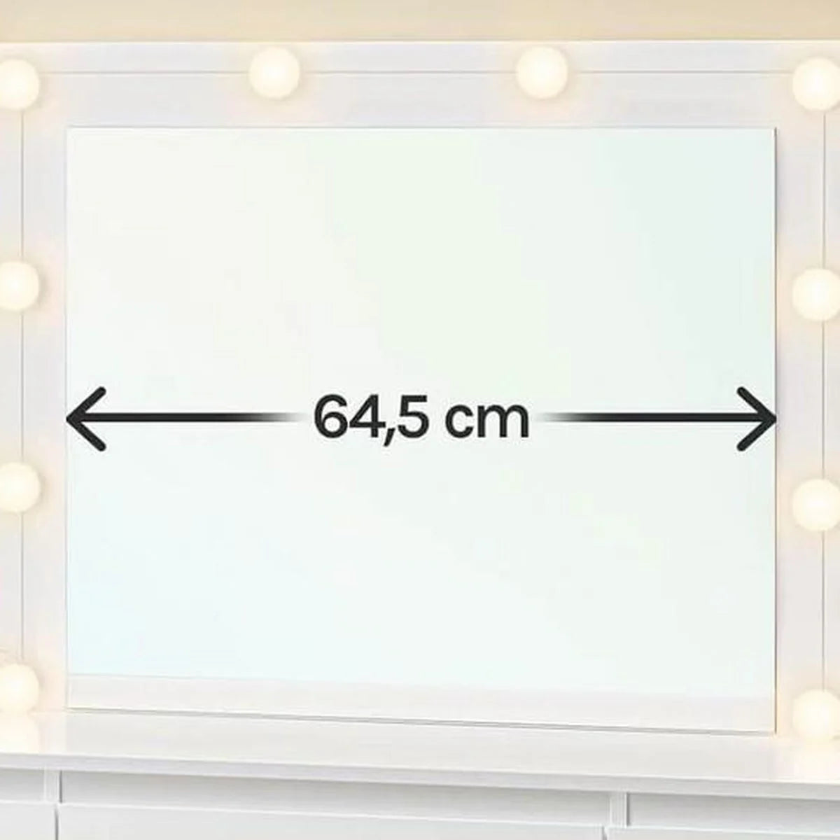 Coiffeuse Hollywood 107 cm, 7 tiroirs