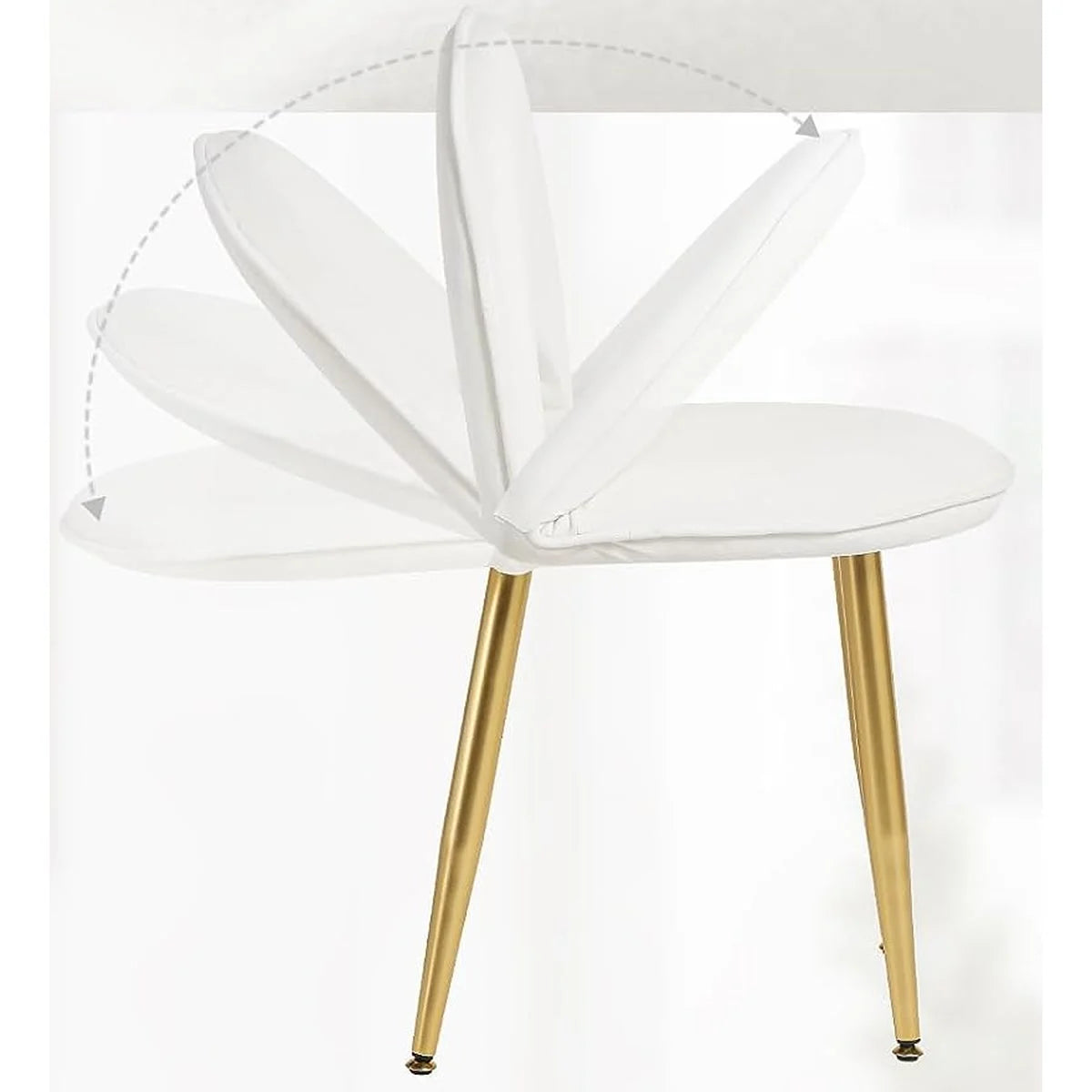 Coiffeuse miroir rond 100 cm, chaise incluse